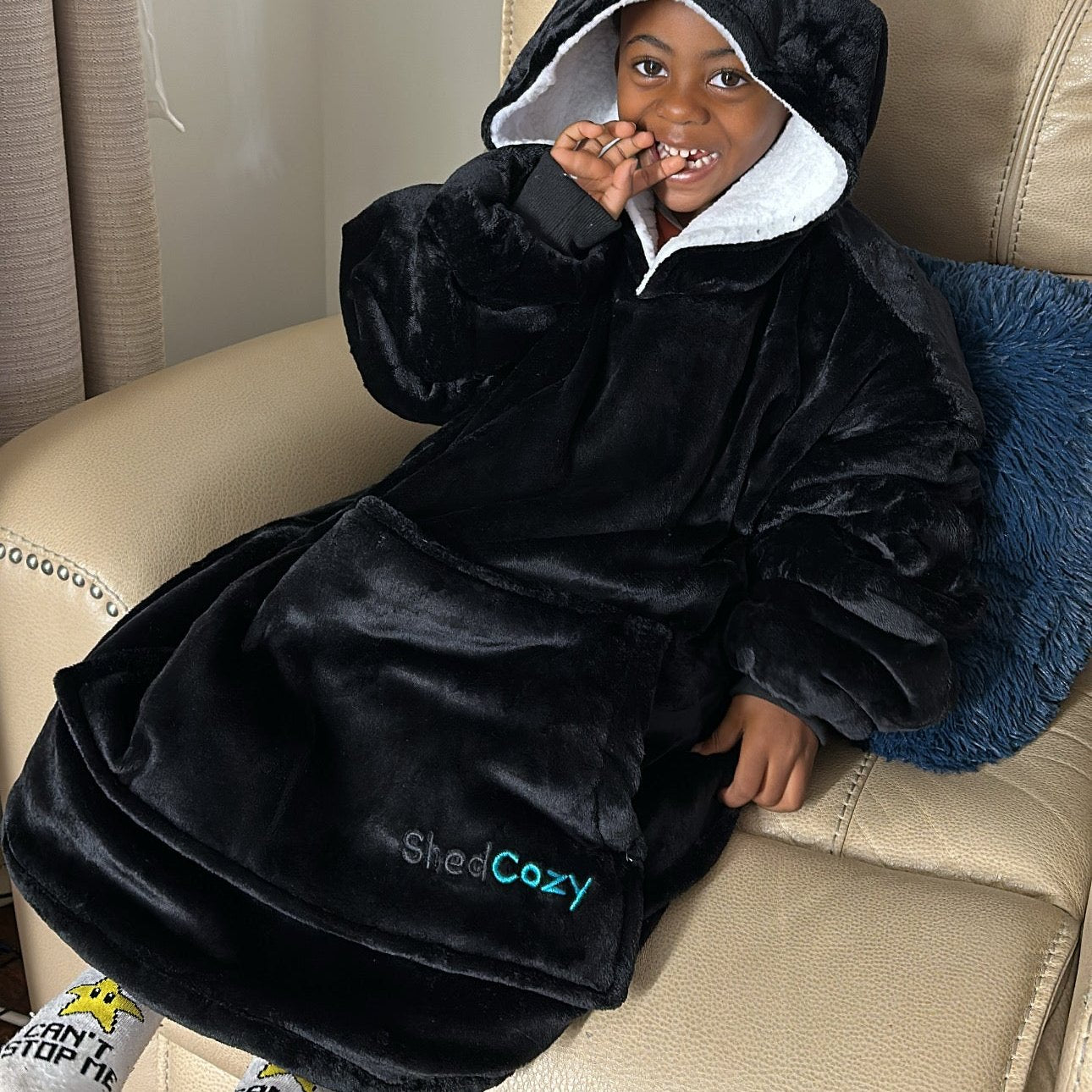 ShedCozy™ Hoodie Premium pour Enfants (Noir)