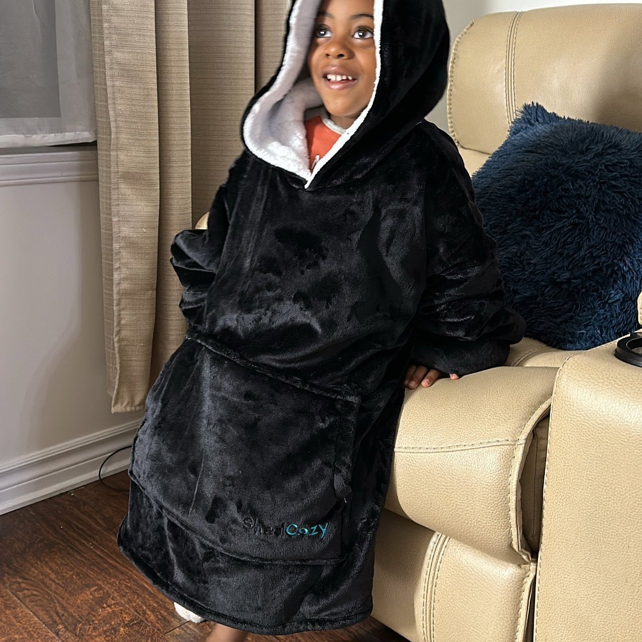 ShedCozy™ Hoodie Premium pour Enfants (Noir)