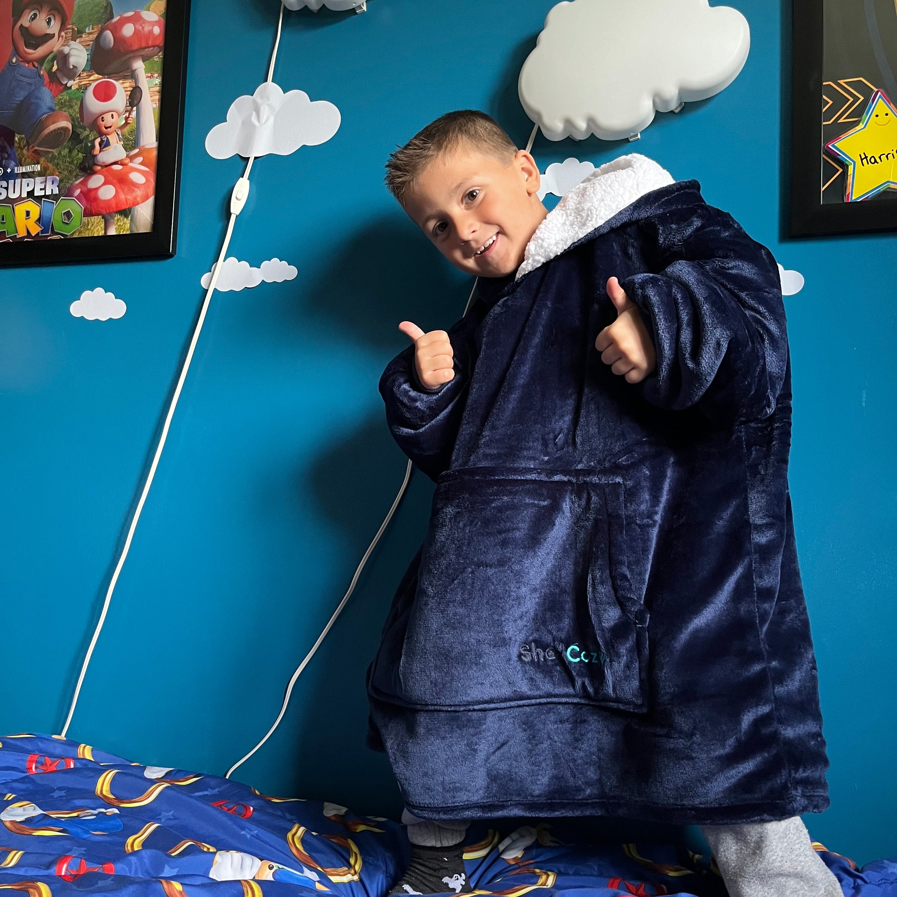 ShedCozy™ Hoodie Premium pour Enfants (Bleu Marine)